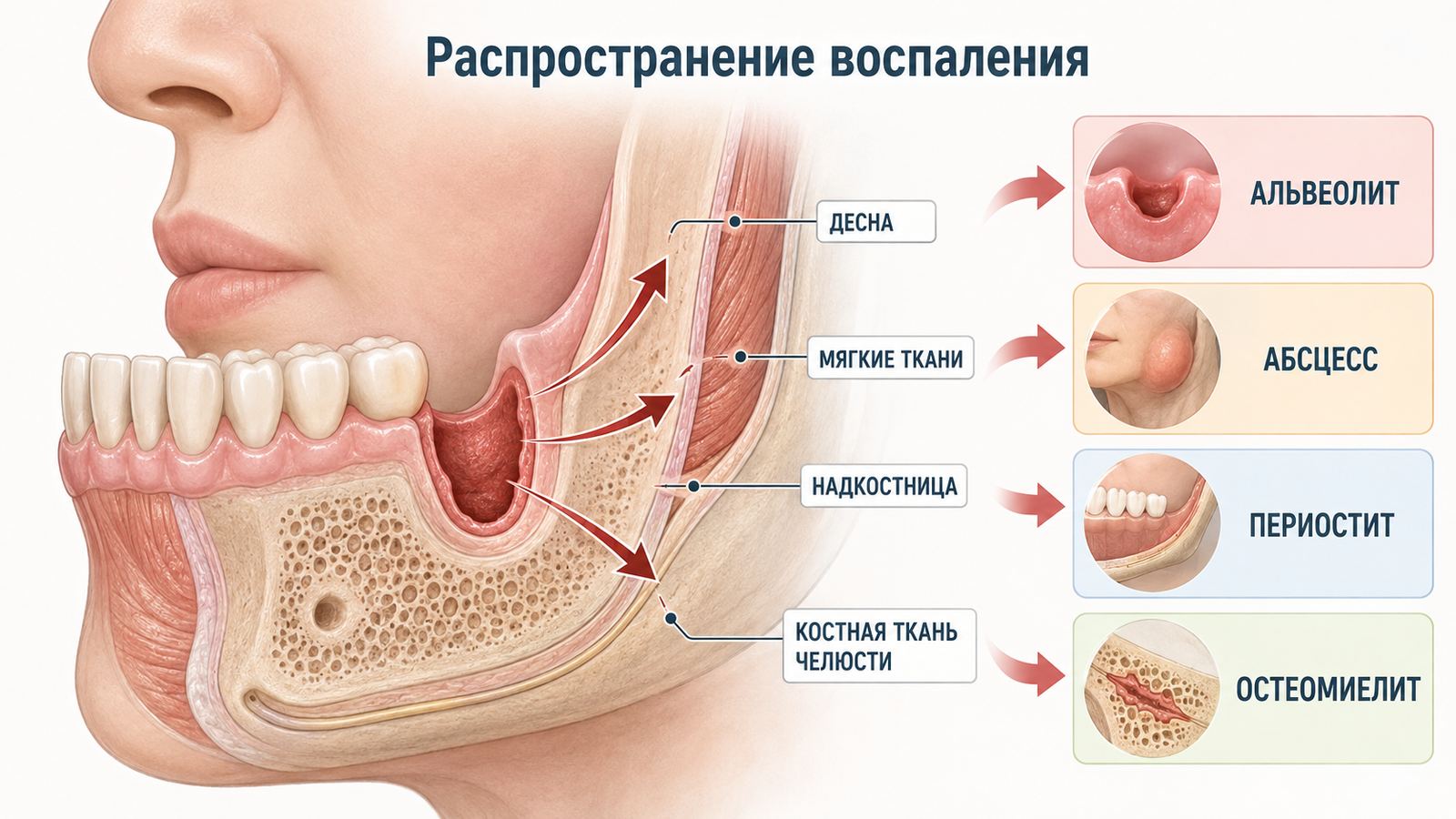 Альвеолит после удаления