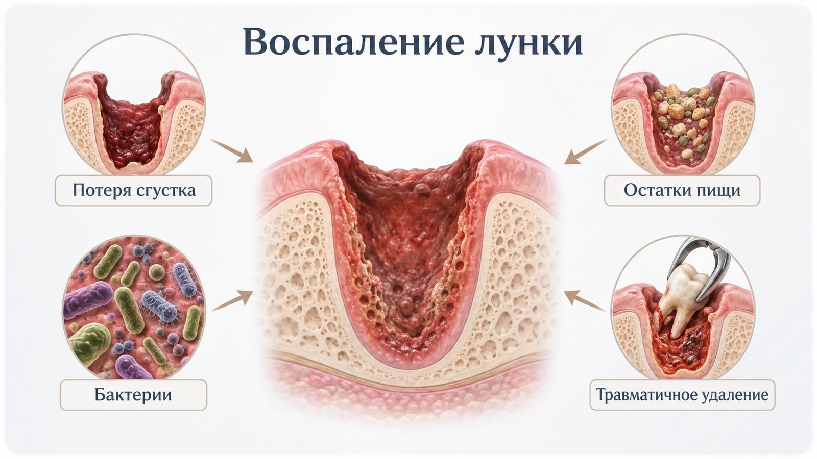 Альвеолит после удаления