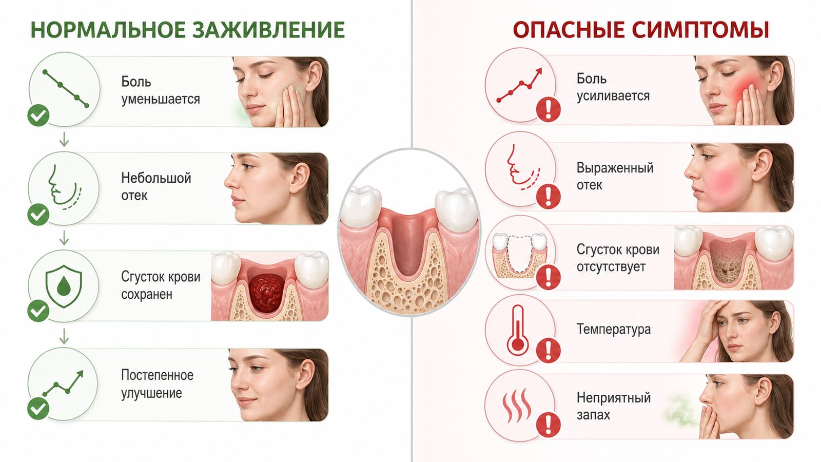 Альвеолит после удаления
