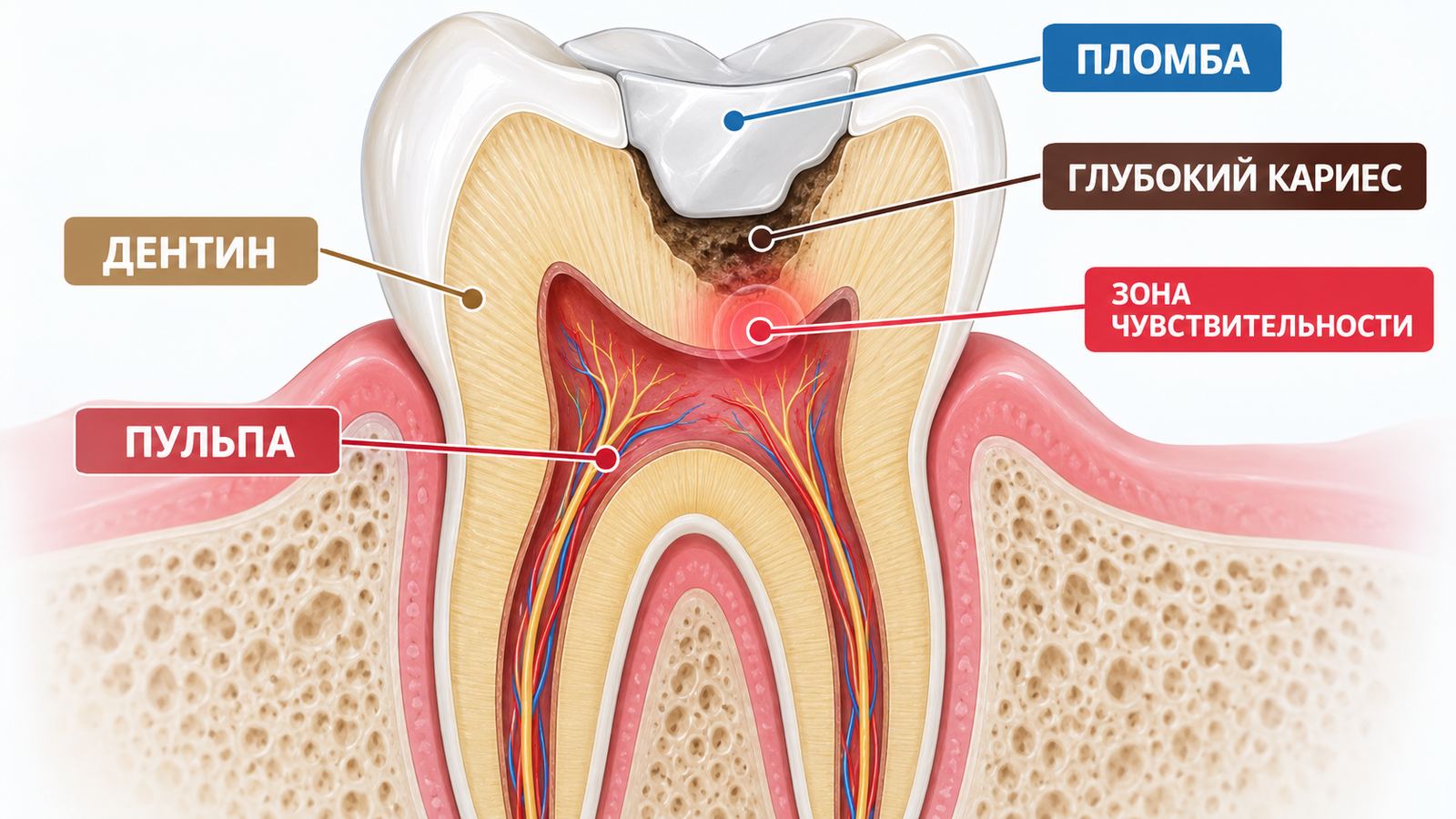 Болит зуб после пломбирования