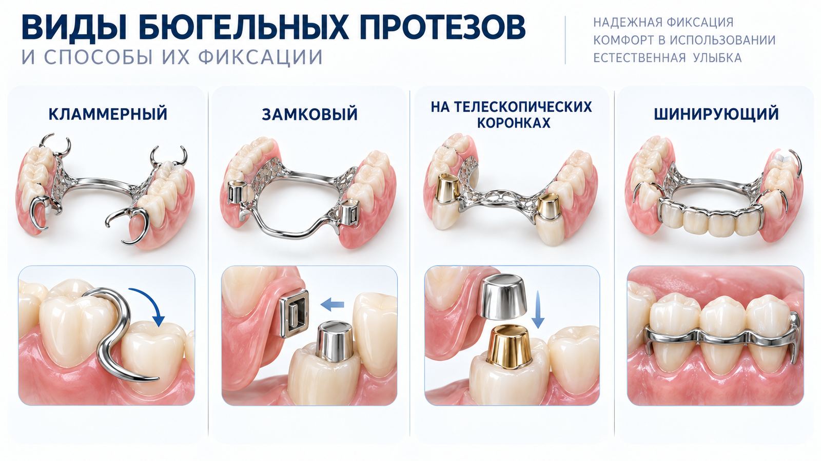 Бюгельный протез: виды и особенности