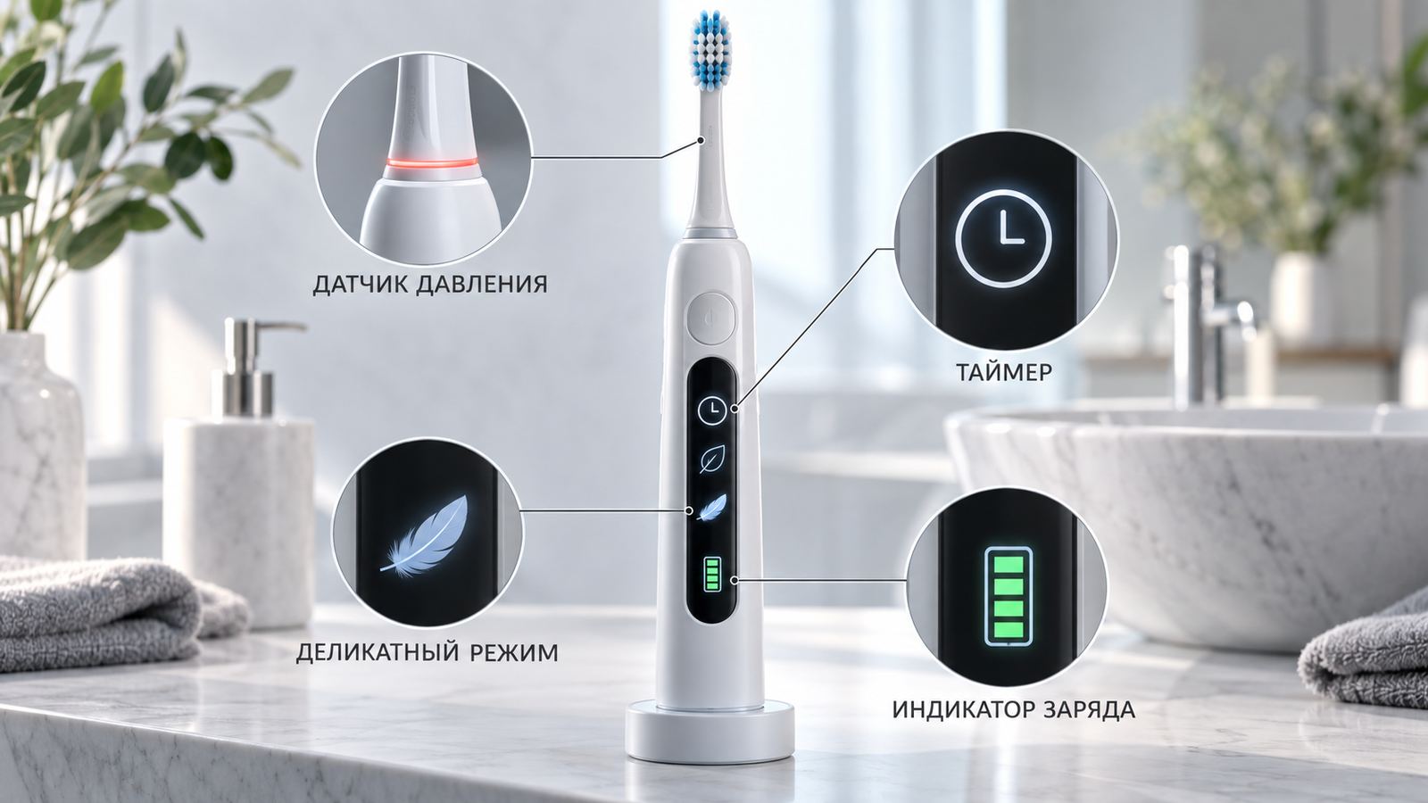 Электрическая зубная щетка