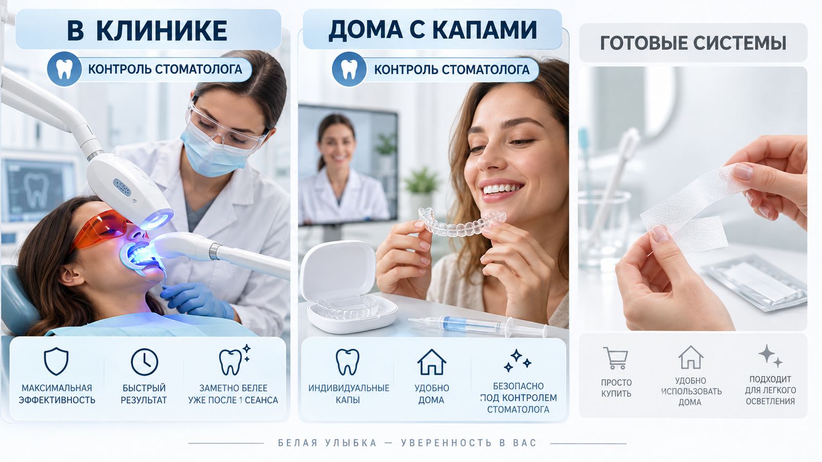 Отбеливание зубов вред