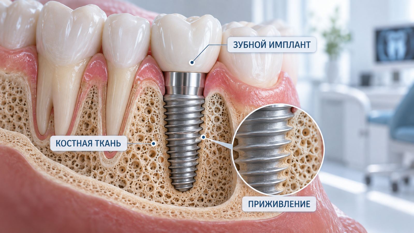 Приживаемость имплантов: сроки и этапы