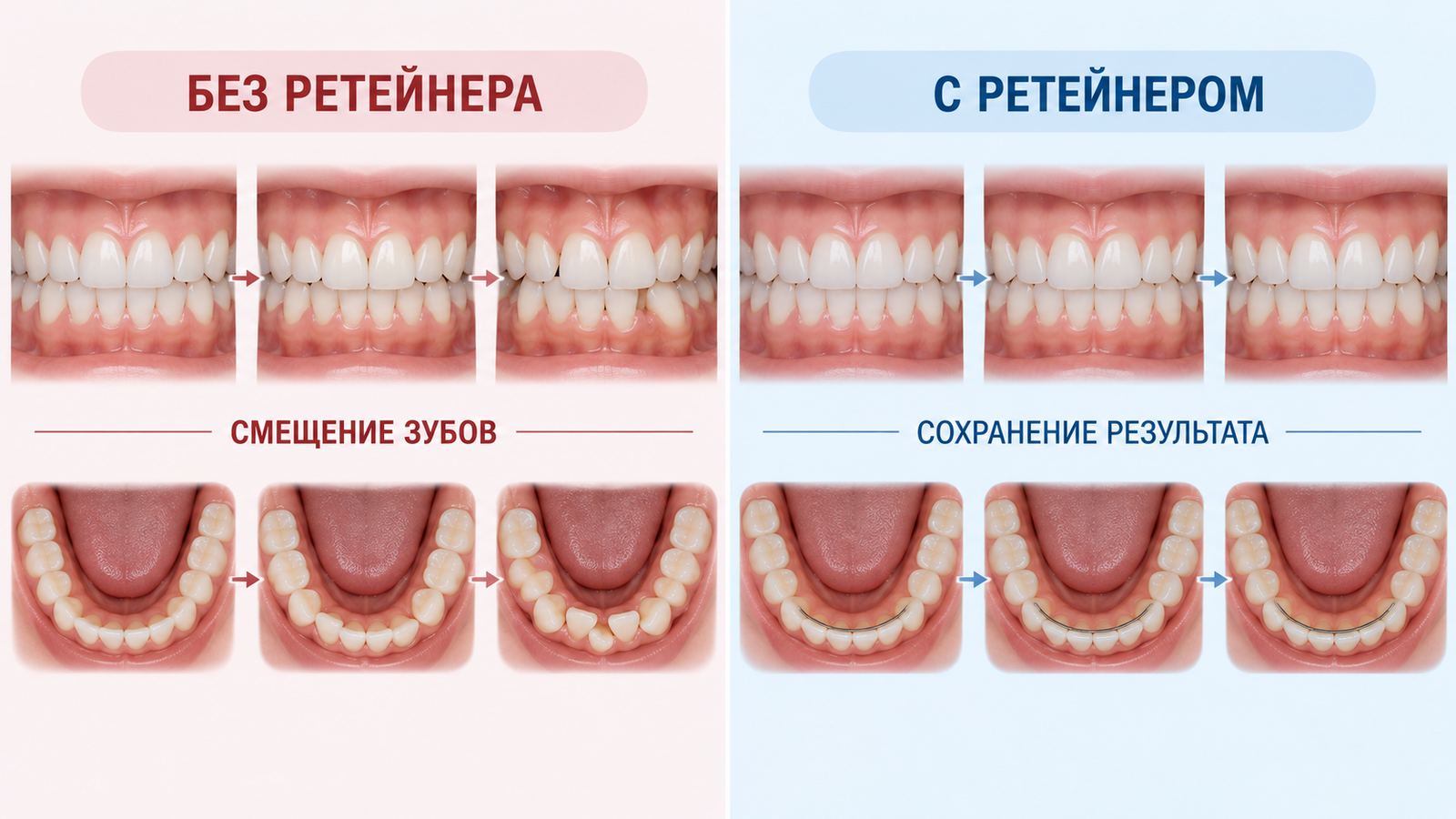 Ретейнеры после брекетов
