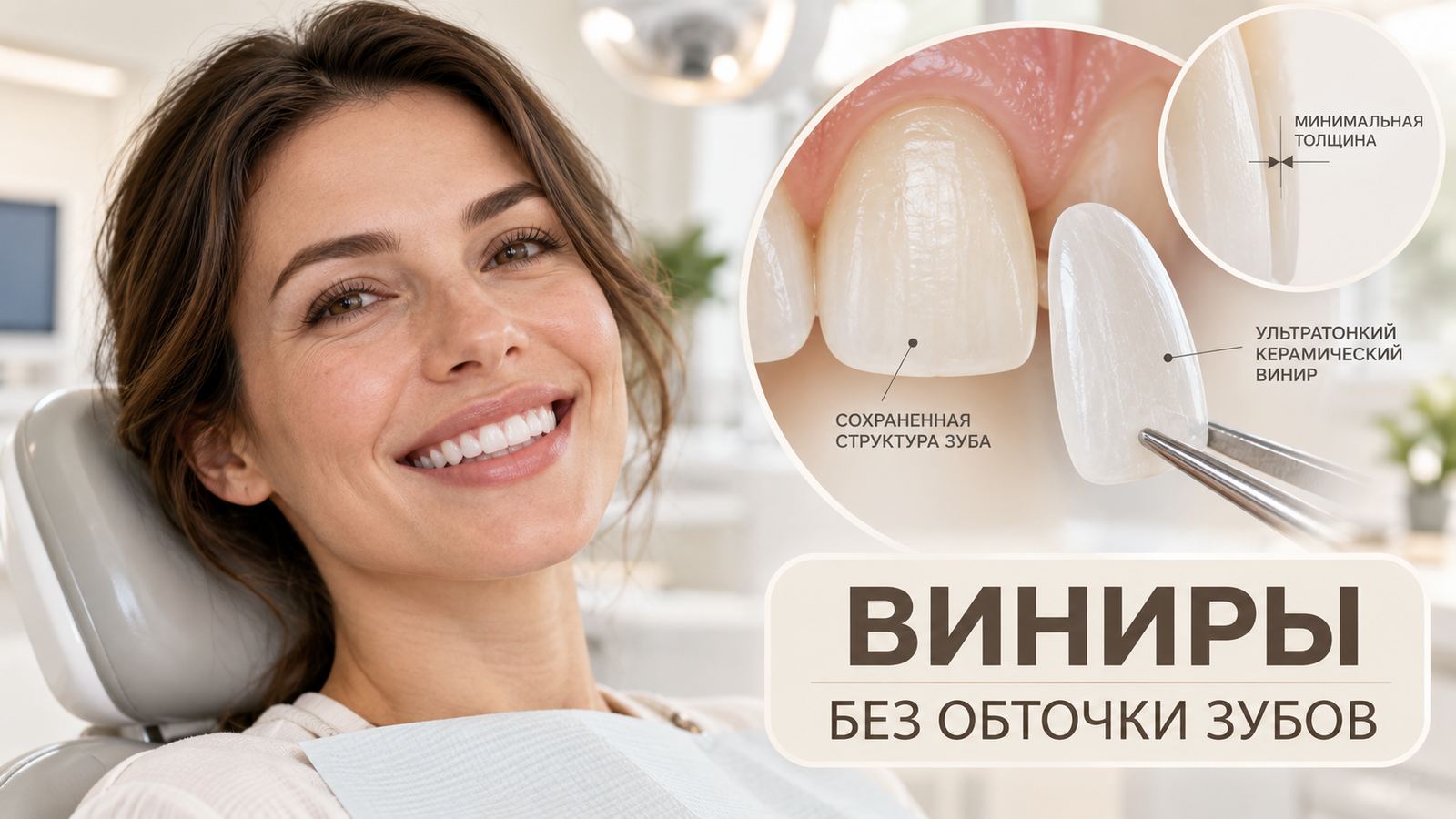 Виниры без обточки: показания и установка