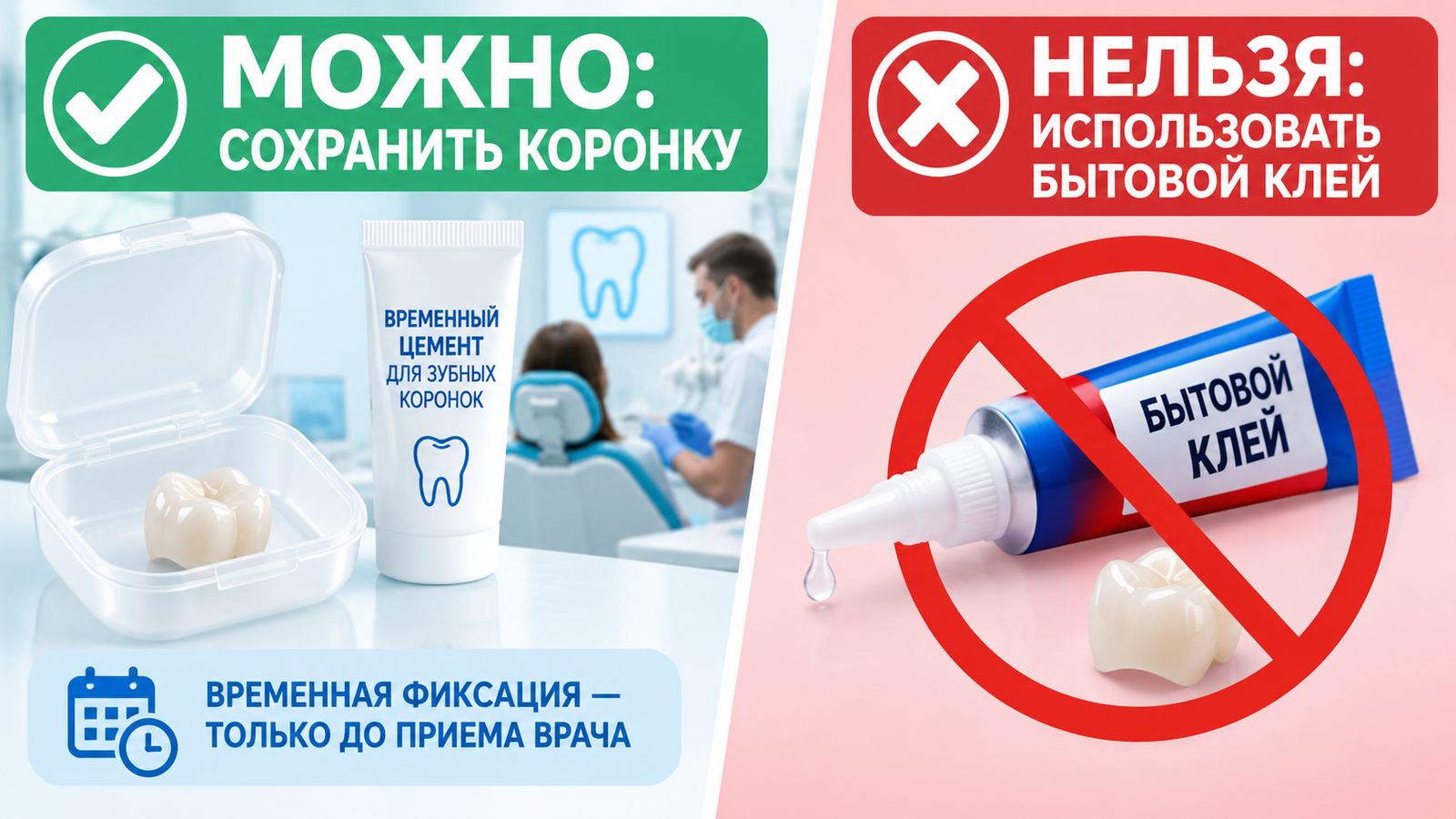Выпала коронка